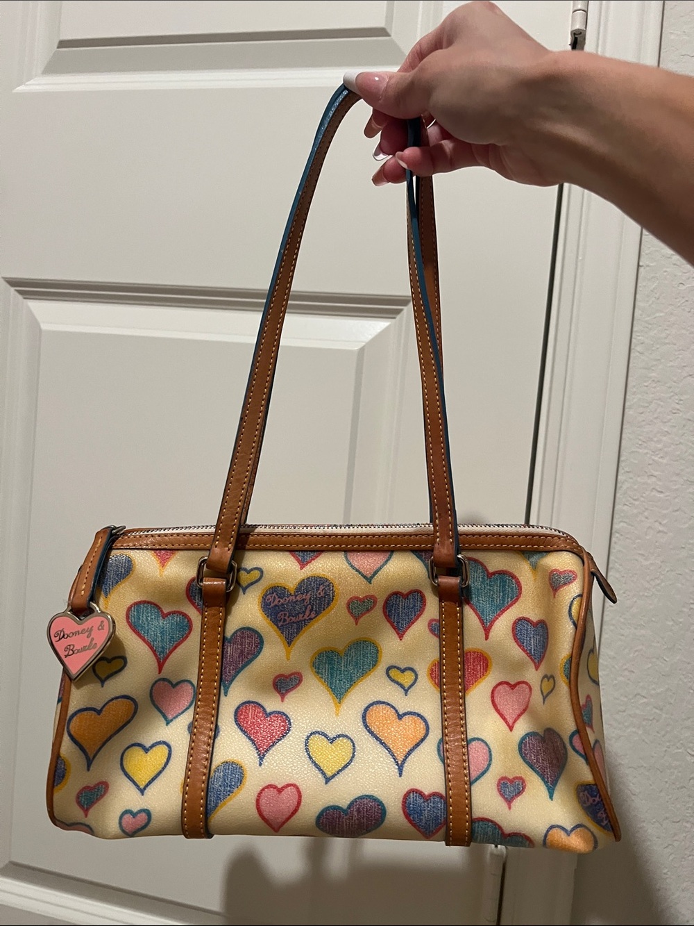 Vintage Dooney & Bourke heart duffle